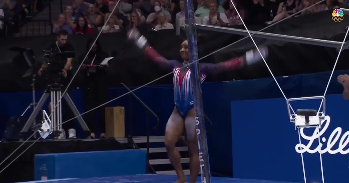 Team USA Women's Night 2 Simone Biles Uneven Bars 2024 U.S